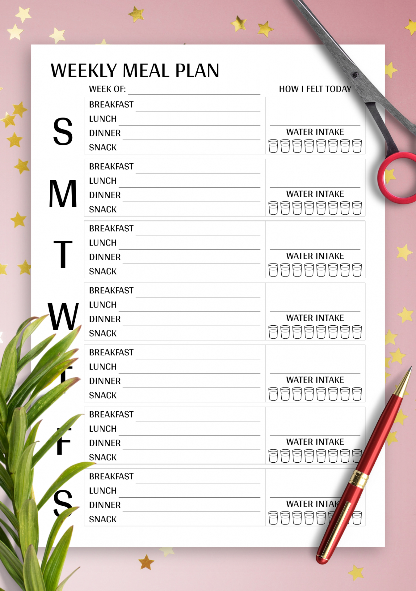 80 Free Meal Planning Templates 3