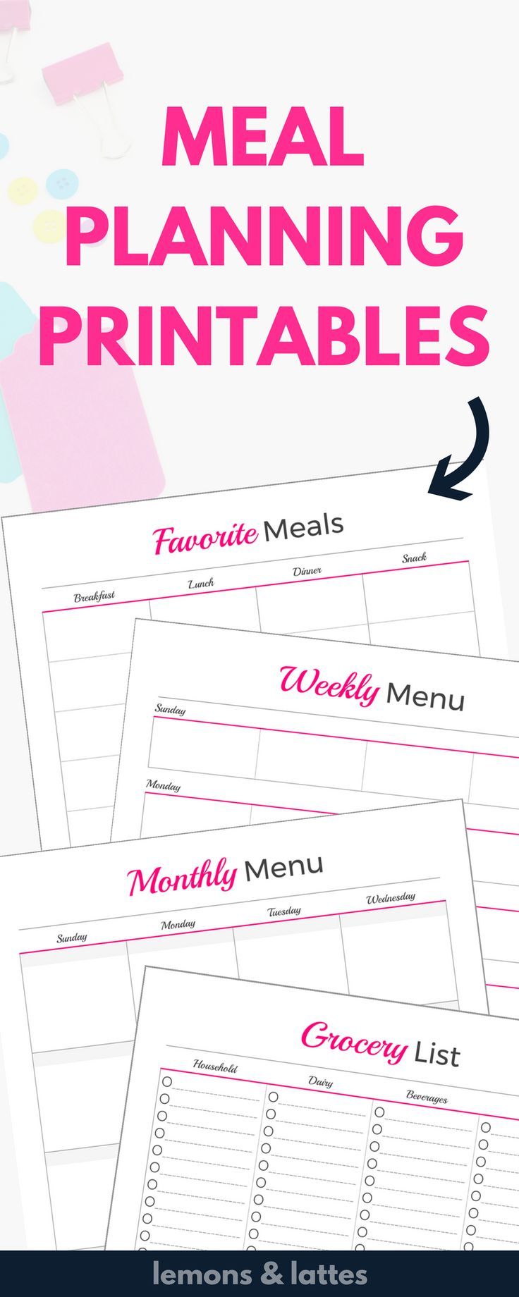 80 Free Meal Planning Templates 68