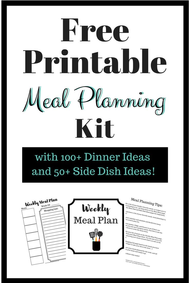 80 Free Meal Planning Templates 69