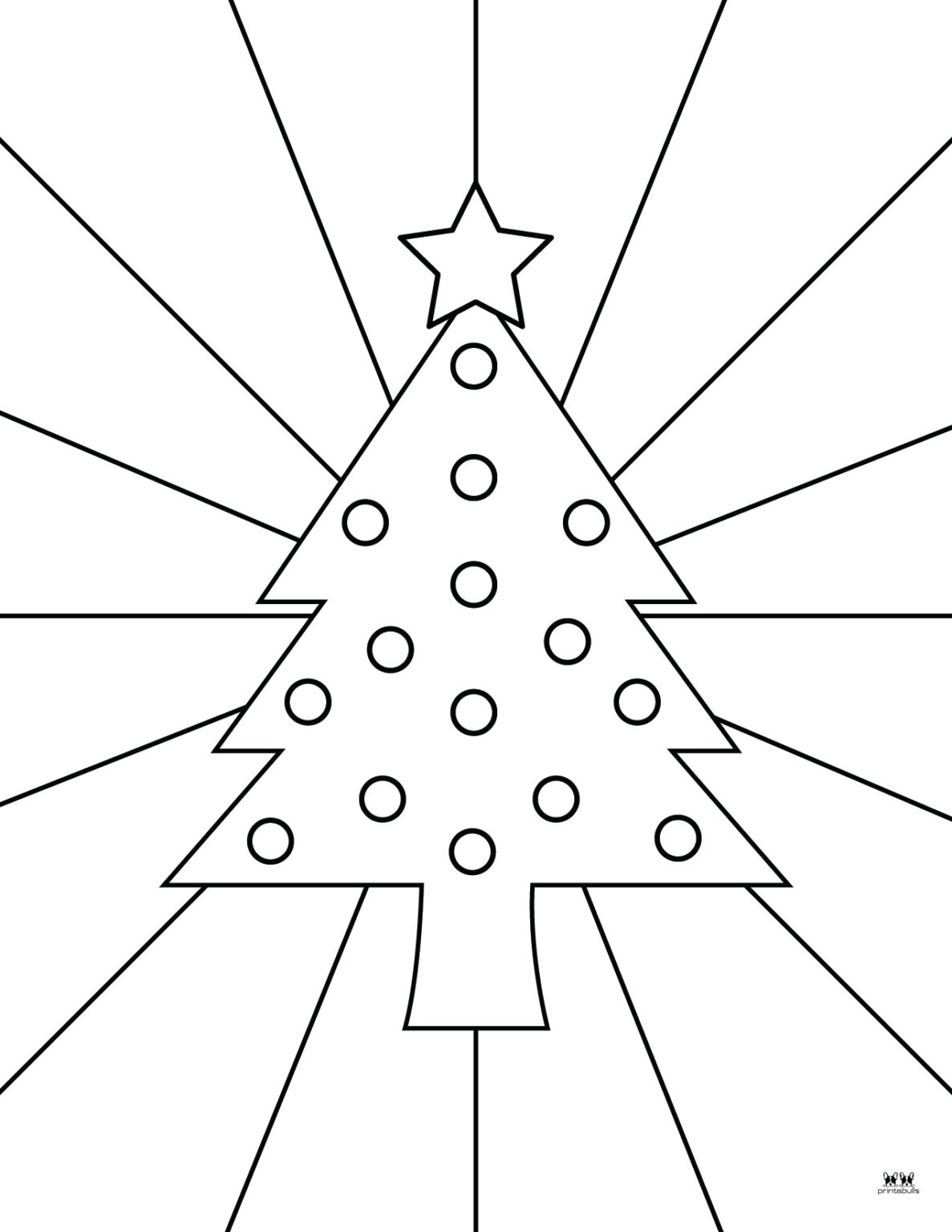 80 Full Page Printable Christmas Tree Templates Ideas 25