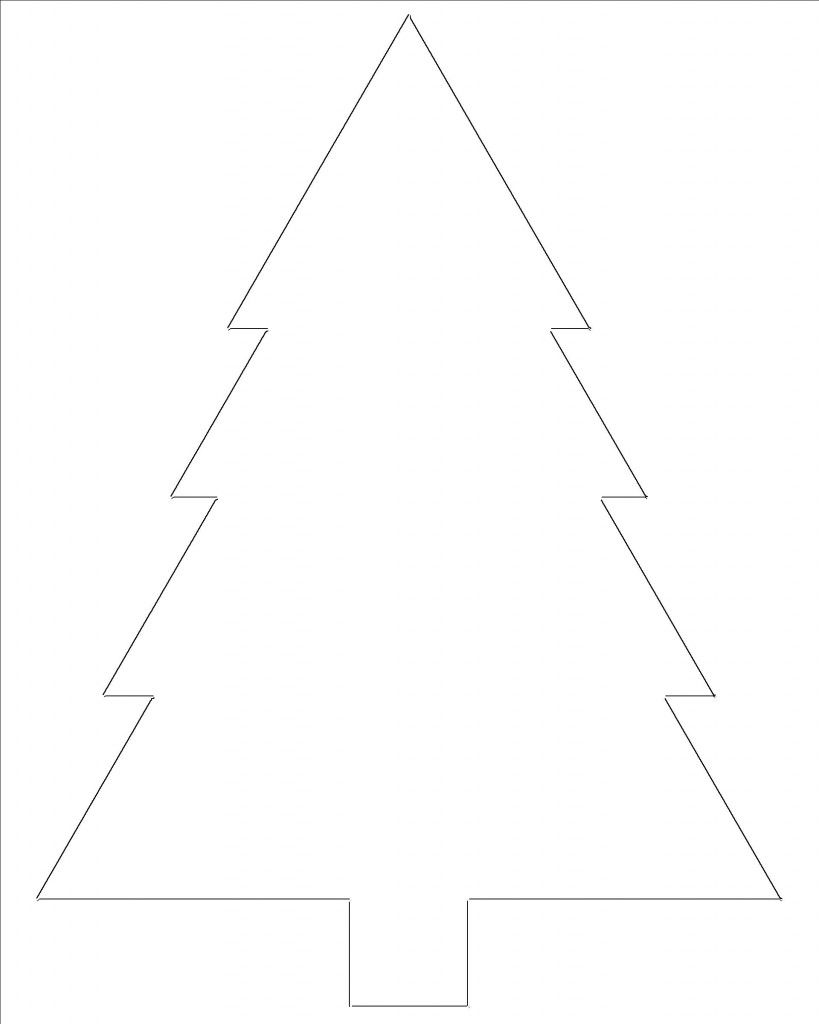 80 Full Page Printable Christmas Tree Templates Ideas 31