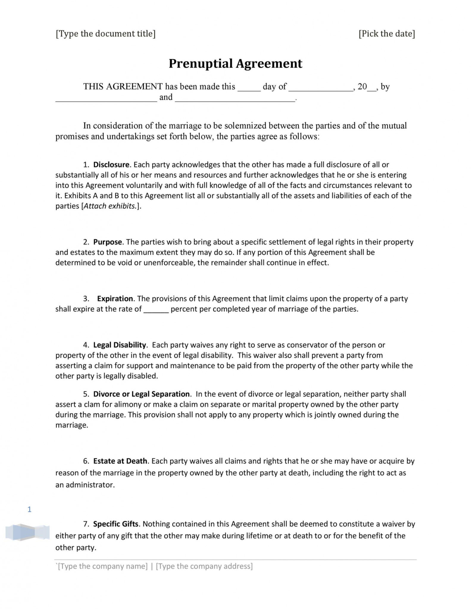 80 Prenup Agreement Templates Ideas 77