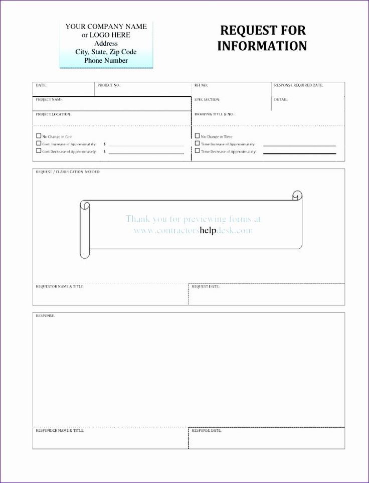80 Request For Information Templates Word Ideas 19