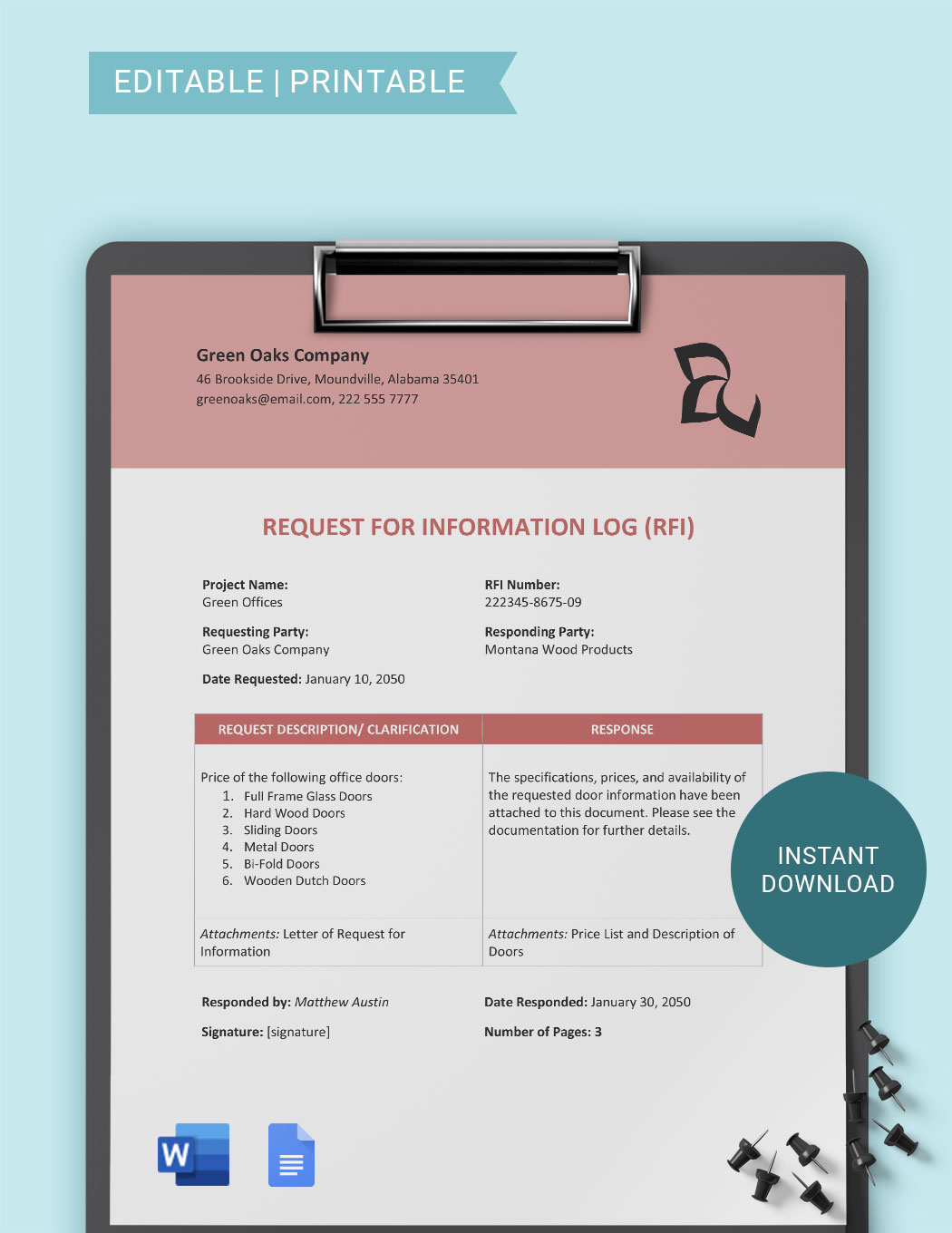 80 Request For Information Templates Word Ideas 20