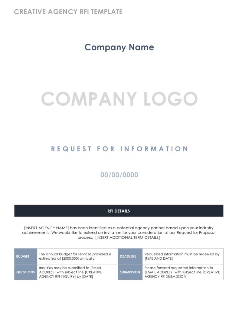 80 Request For Information Templates Word Ideas 37