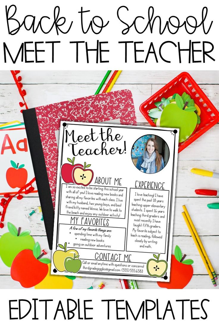 Best 50 Meet The Teacher Template Prek Ideas 22