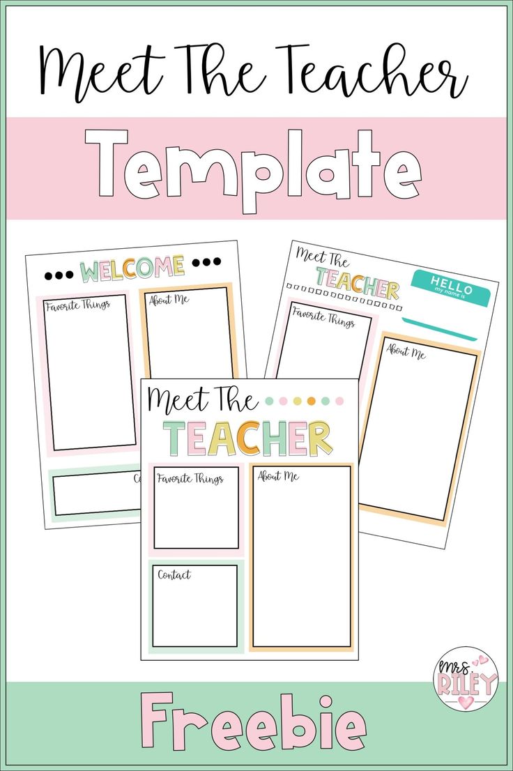 Best 50 Meet The Teacher Template Prek Ideas 26