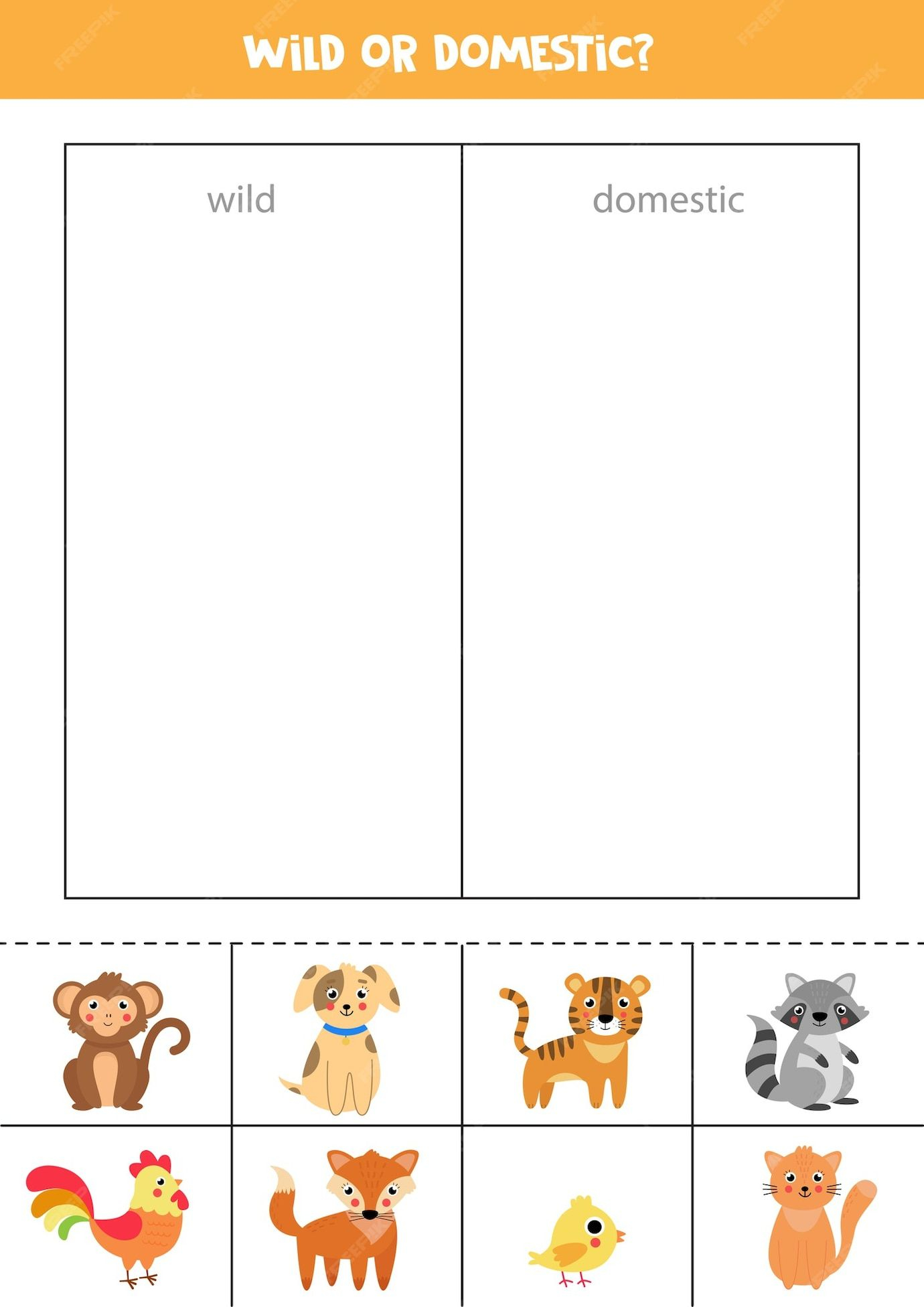 20 Domestic Animals Worksheets Kindergarten