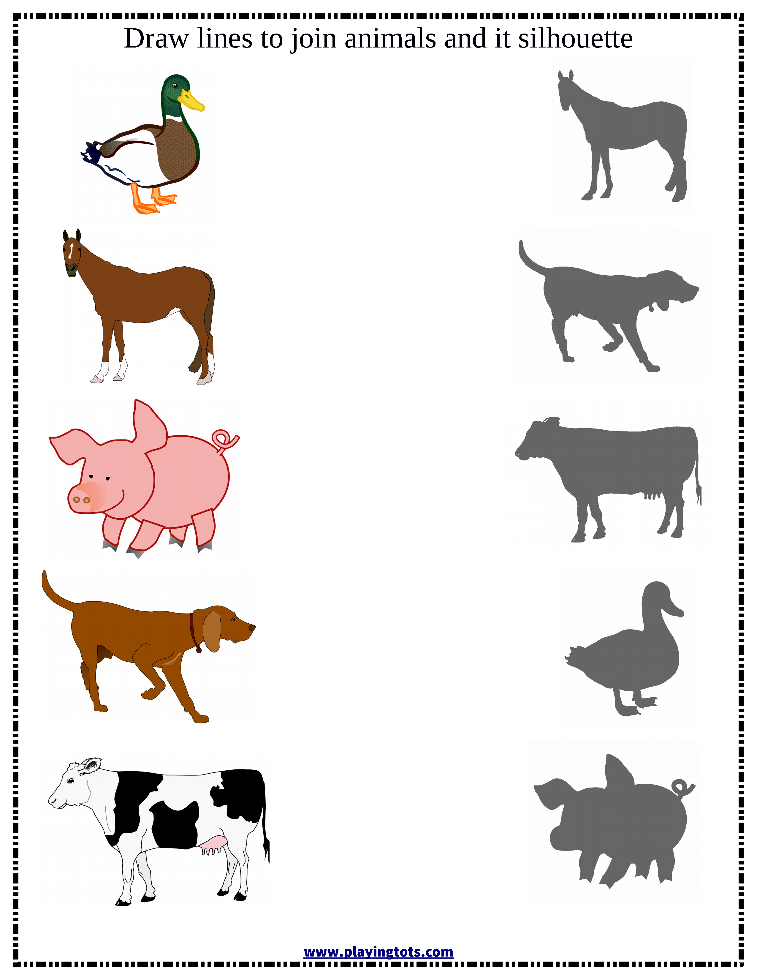 20 Domestic Animals Worksheets Kindergarten