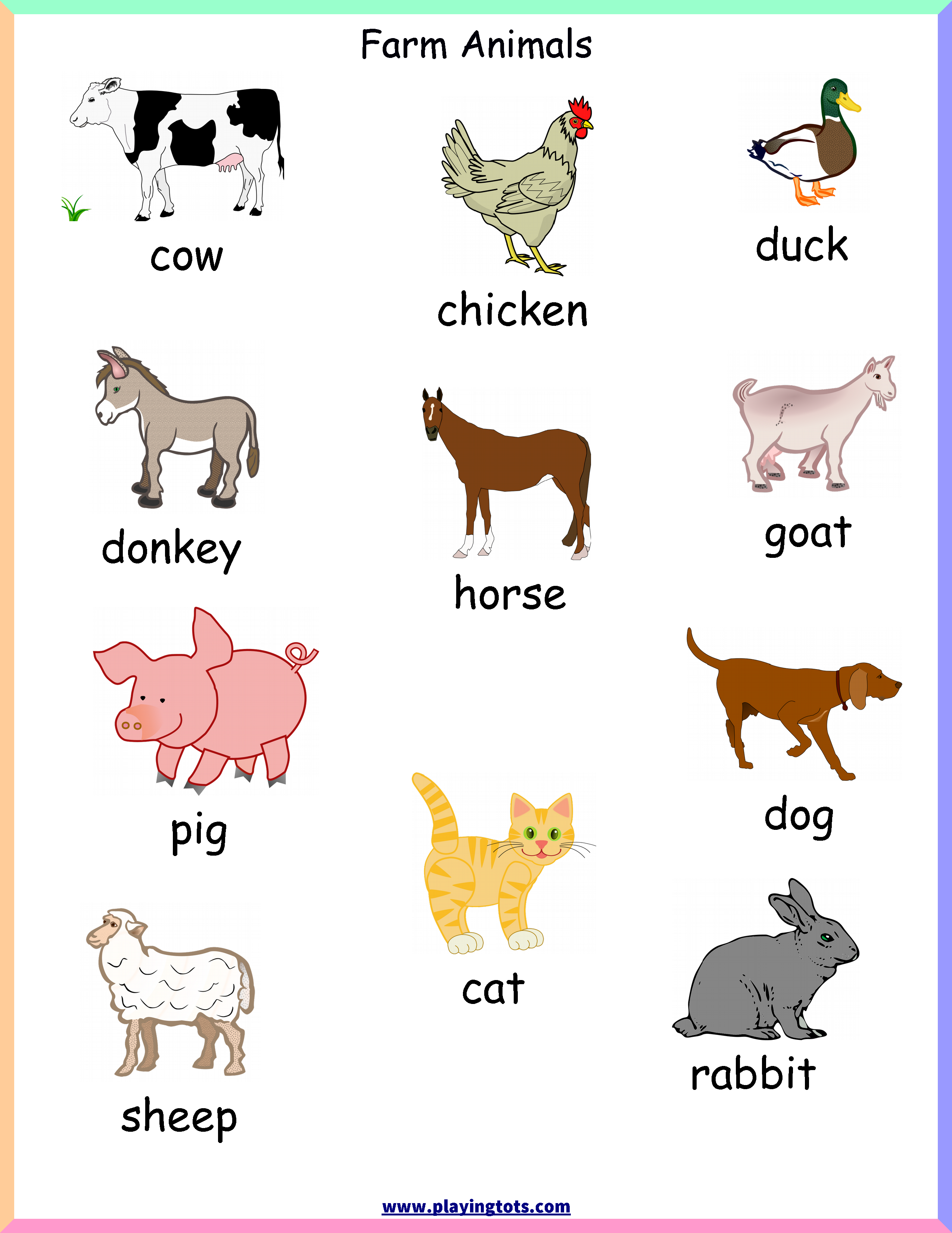 20 Domestic Animals Worksheets Kindergarten