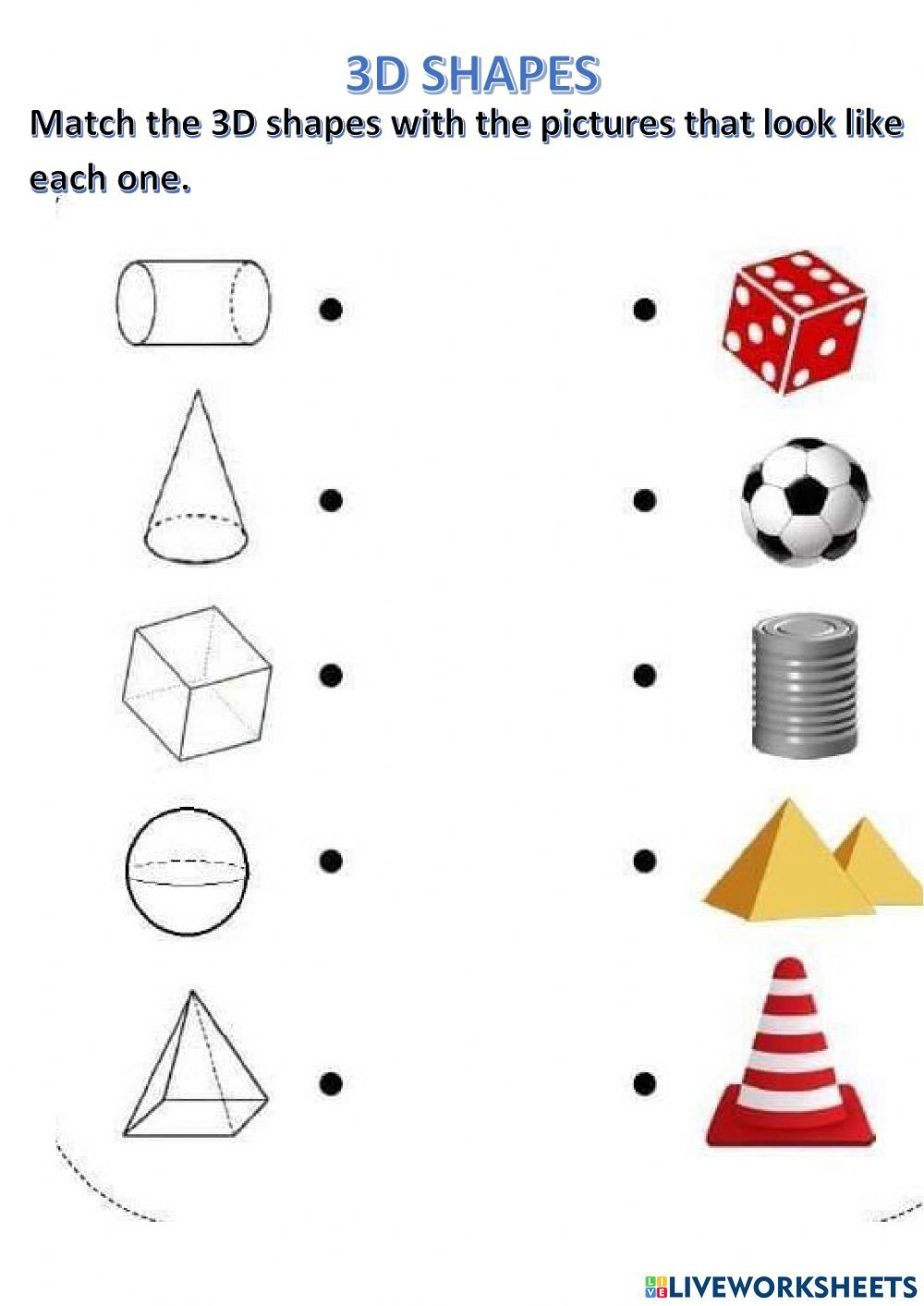 20 Free 3D Shape Worksheets For Kindergarten