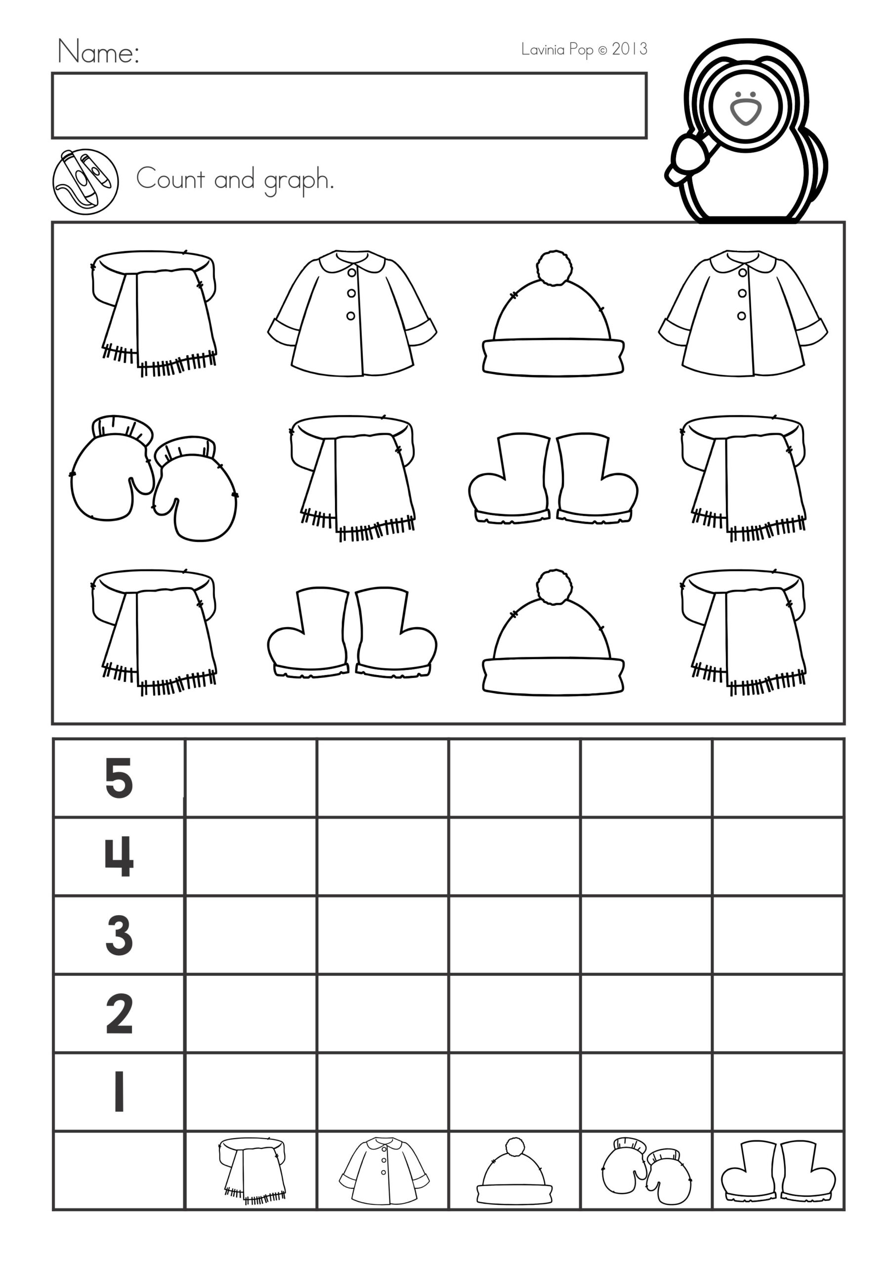 20 Winter Math Worksheets For Kids