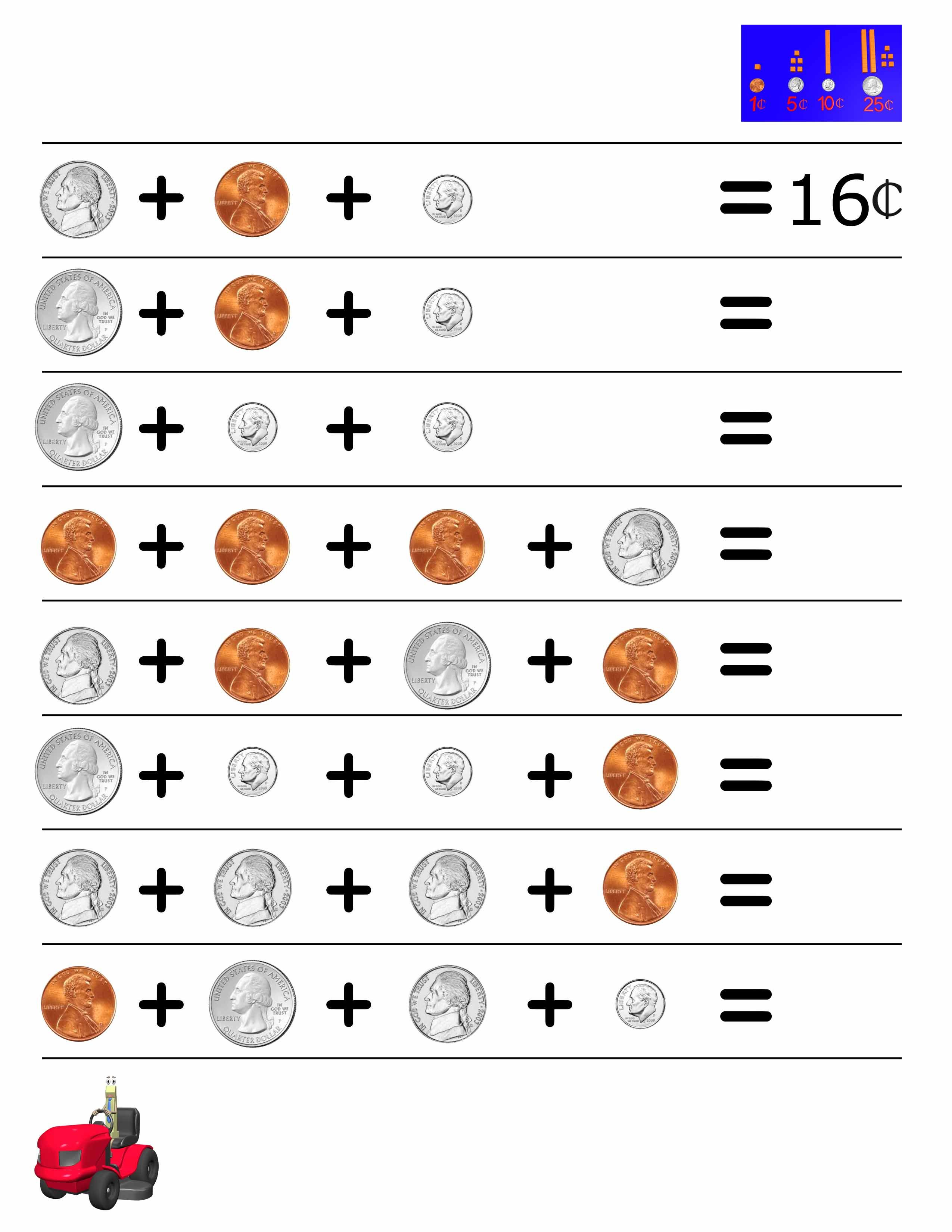 30 2Nd Grade Math Worksheets On Money