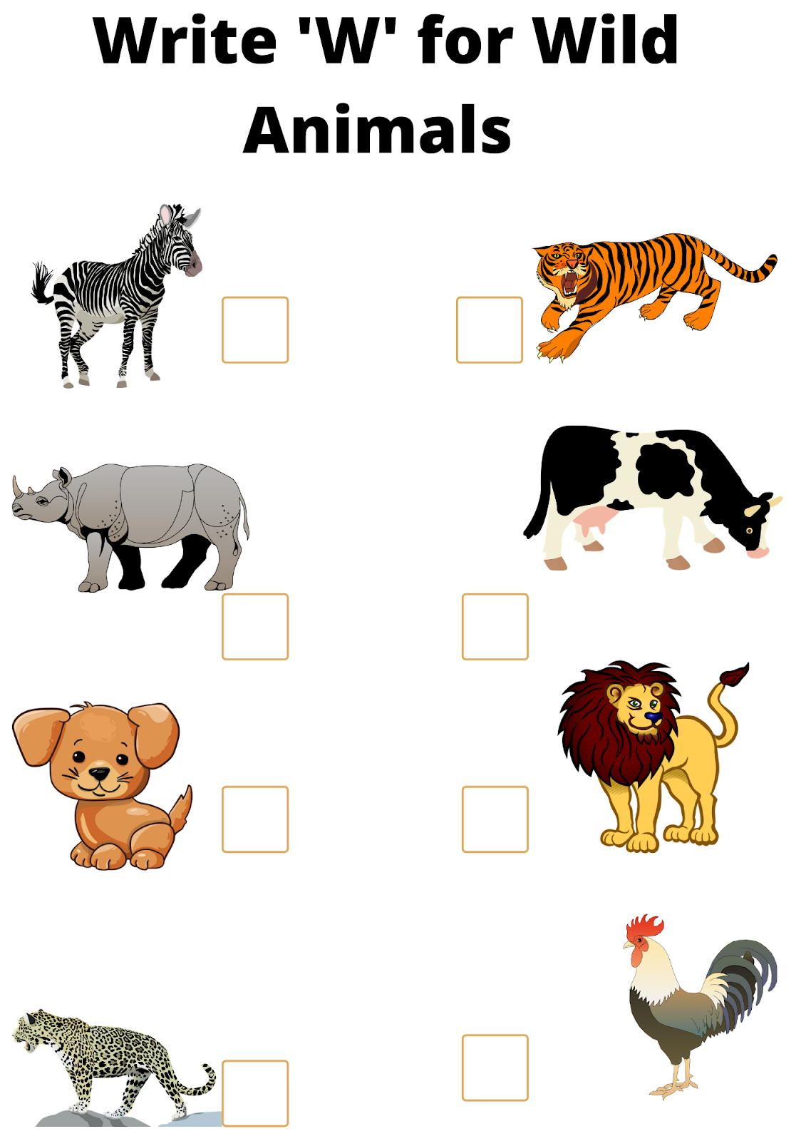 30 Domestic Animals Worksheets Kindergarten