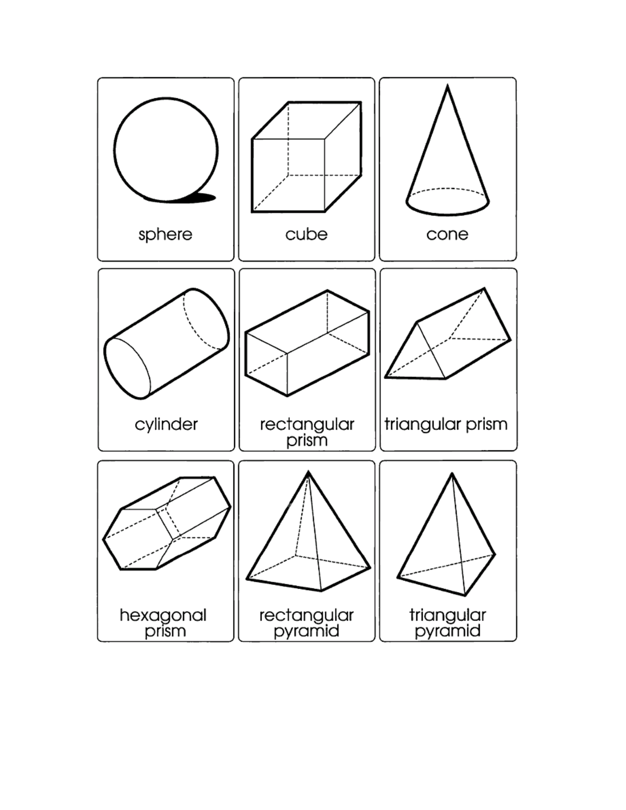 30 Free 3D Shape Worksheets For Kindergarten