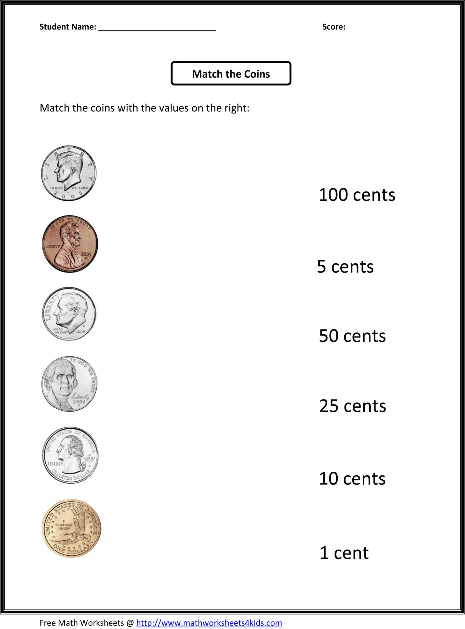 35 2Nd Grade Math Worksheets On Money