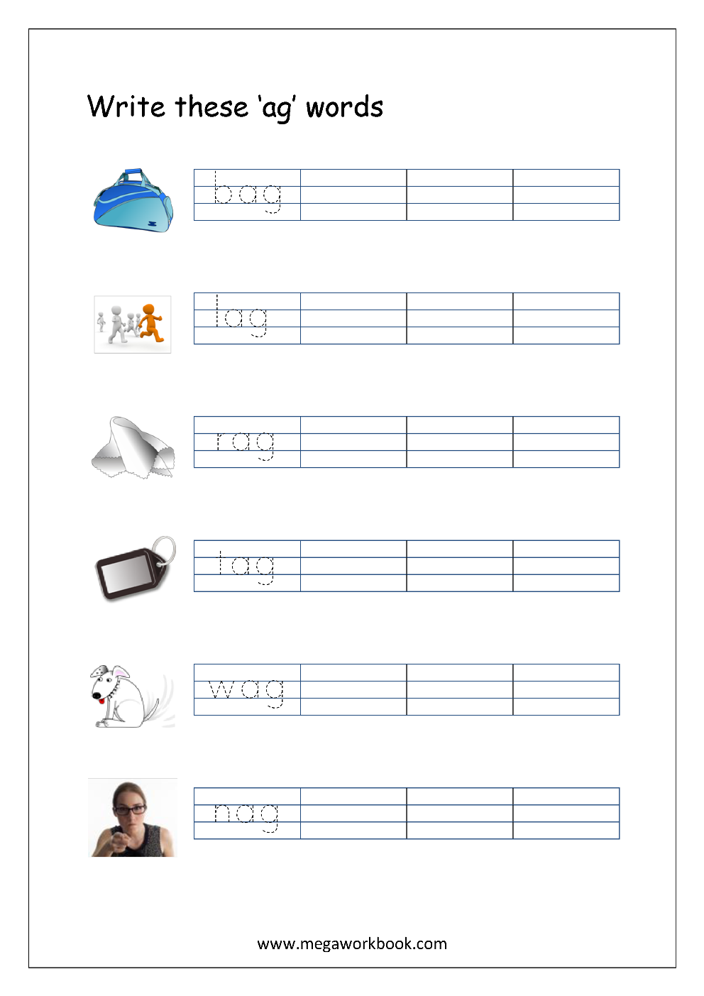 35 3 Letter Worksheets For Kindergarten