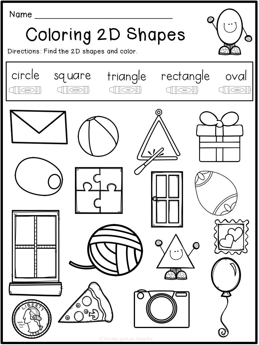 35 Free 3D Shape Worksheets For Kindergarten