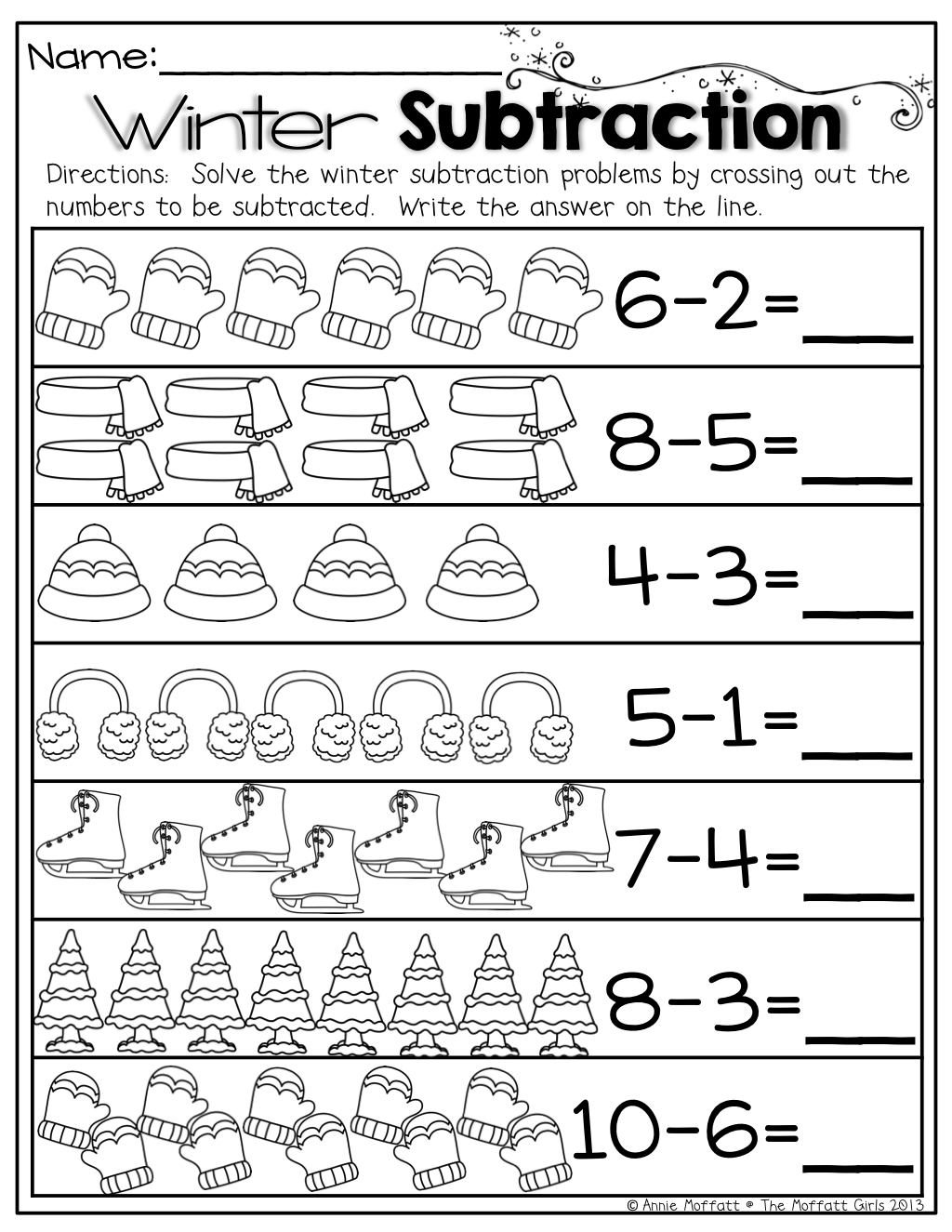 35 Winter Math Worksheets For Kids