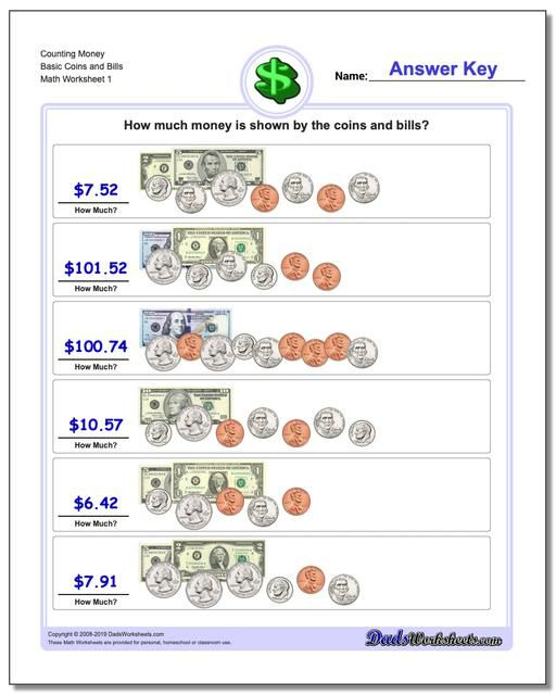 21 2Nd Grade Math Worksheets On Money