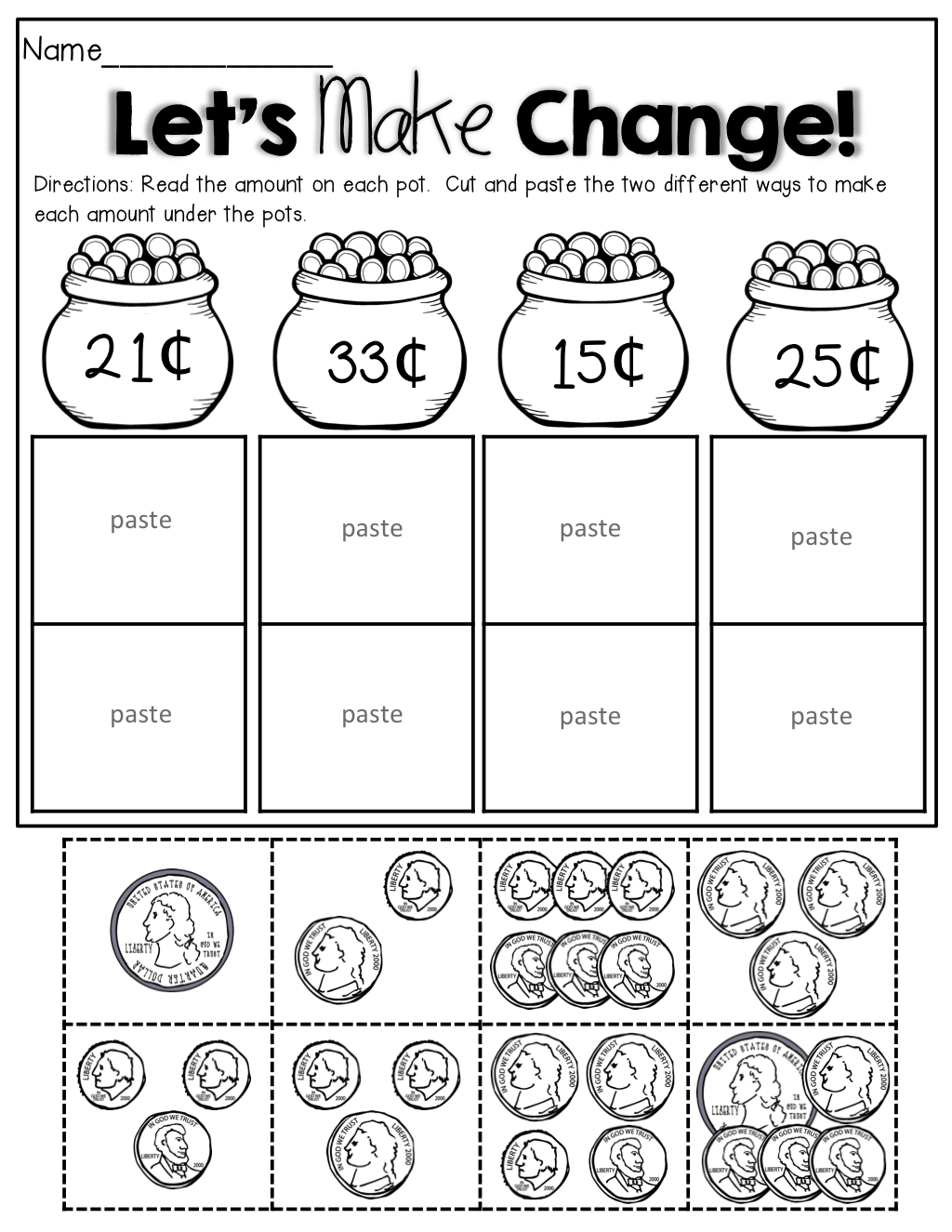 21 2Nd Grade Math Worksheets On Money