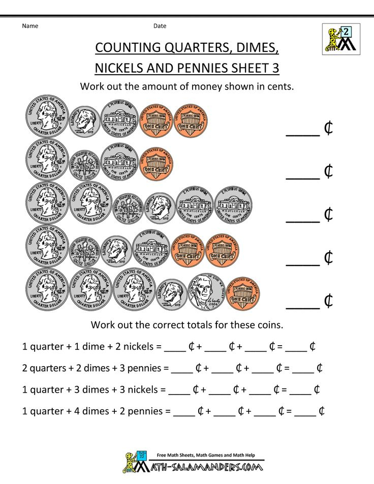 21 2Nd Grade Math Worksheets On Money