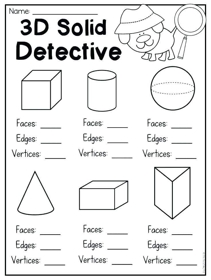 21 Free 3D Shape Worksheets For Kindergarten