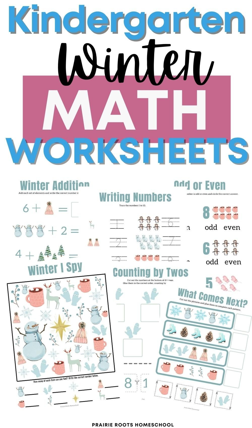 21 Winter Math Worksheets For Kids